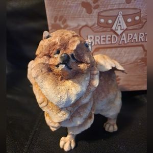 A Breed Apart 2001 Vintage Pomeranian Stone Figurine 70006 Orig Box Handpainted